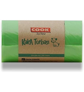 Cook Köpek Dışkı Torbası 30'lu (Yeşil)