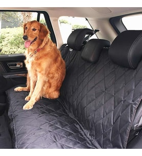 Evcil Hayvan Kedi Köpek Koruyucu Araç Arka Koltuk Örtü (Siyah)