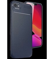 iPhone 16E Kılıf Auto Focus Karbon Kapak - Lacivert