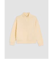 LC WAIKIKI Bej Fermuarlı Dik Yaka Kız Çocuk Sweatshirt