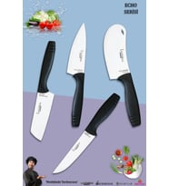 Eco Serisi Mutfak Bıçak Seti Et Ekmek Sebze Salata Pizza Börek Şef Bıçağı 4 Lü Set ( Mft-7124)