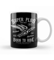 Super Plug Born To Ride Kupa Bardak Porselen