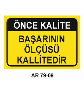 İŞ GÜVENLİĞİ UYARI LEVHASI 1 ADET PVC 21 X 29CM