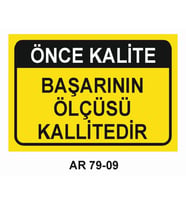 İŞ GÜVENLİĞİ UYARI LEVHASI 1 ADET PVC 21 X 29CM