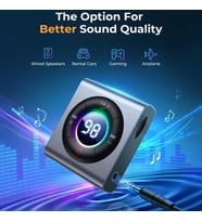 Joyroom JR-CB2 Wireless Transmitter 2'si 1 Arada Kablosuz Verici/Alıcı-Koyu Grı