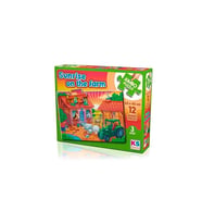 Ks Games Sunrise On The Farm 12 Jumbo Baby Puzzle