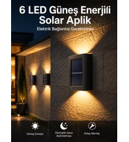 Bahçe Aydınlatması Solar Güneş Enerjili Dekoratik Led Işıklı Lamba