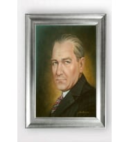 Gümüş Çerçeveli Atatürk Tablo a84