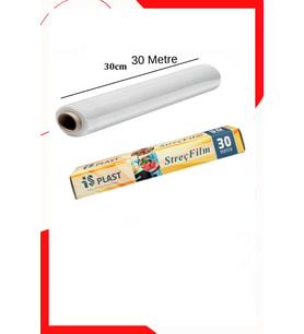 Gıda Streç Film Streç Film Kutulu 30cm X 30metre Yiyecek Tazelik Koruma Streç Film Rulosu 3 Adet