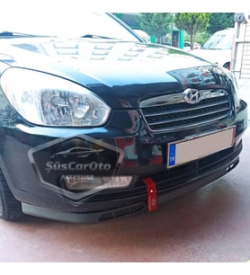 Hyundai Accent Era 2006-2012 Uyumlu Üniversal Laguna Lip Esnek Ön Lip 2 Parça Tampon Karlık Ön Ek