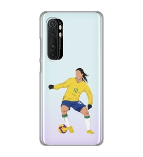 Xiaomi Mi Note 10 LITE Uyumlu Ronaldinho Tasarımlı Şeffaf Telefon Kılıfı