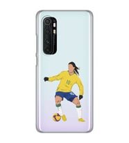 Xiaomi Mi Note 10 LITE Uyumlu Ronaldinho Tasarımlı Şeffaf Telefon Kılıfı