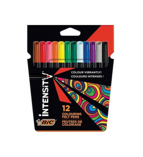 Bic Intensity Keçeli Boya Kalemi 12 Renk 978004