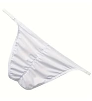 Erkek Beyaz Büzgülü Slip İç Giyim