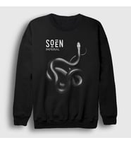 Presmono Unisex Siyah Imperial Snake Metal Soen Sweatshirt 522047tt