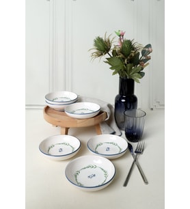 Keramika Daphne Halka Çerezlik / Sosluk 13 Cm 6 Adet 22925 (Çok Renkli)