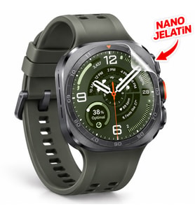 Samsung Galaxy Watch 8 Classic Uyumlu 3 Adet Şeffaf Ekran koruyucu Nano Jelatin