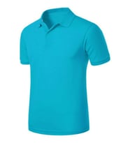 Unisex Polo Yaka Kısa Kol Okul T-shirt