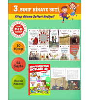 3.Sınıflar İçin Okumayı Sevdiren 10 lu Hikaye Seti 3 (Kitap Okuma Defteri Hediyeli)