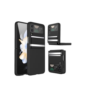 Samsung Galaxy Z Flip 3 Kılıf Belt Flip Kapak - Siyah