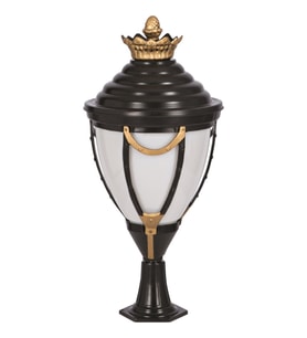 AVONNI BSU-68001-SOP Sarı/Siyah Boyalı Dış Mekan Aydınlatma E27 Aluminyum Polikarbon Cam 45cm