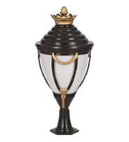 AVONNI BSU-68001-SOP Sarı/Siyah Boyalı Dış Mekan Aydınlatma E27 Aluminyum Polikarbon Cam 45cm