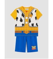 LCW Kids Turuncu Toy Story Baskılı Erkek Çocuk Şortlu Pijama Takımı
