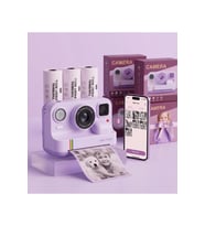 Çocuk Şipşak Fotoğraf Makinesi Dijital Baskılı Çift Kameralı App Bağlantılı