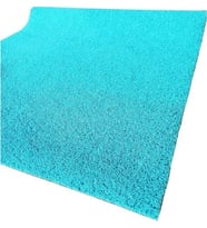 ABK PLASTİK Abk Kıvırcık Turkuaz Paspas 120  cm Kaymaz Yolluk Kaydırmaz Halı 4m