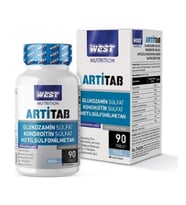 Artitab Glukozamin Sülfat Kondroitin Sülfat MSM Hyaluronik Asit Tip 2 Kollajen 90 Tablet