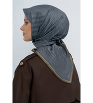 Armine Saf İpek Sura Eşarp-2026 İlkbahar-Yaz- 952800D (Mavi)