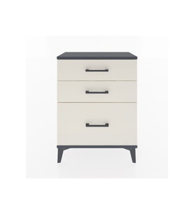 Arges Komodin 3 Çekmeceli 60x30x80 Antrasit-Aytaşı