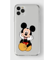 Iphone 11 Pro Max Uyumlu Mickey Tasarımlı Şeffaf Telefon Kılıfı