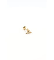 Mystic Anka Model Yeşil Taşlı Zirkon Tragus Piercing – Gold  Parlaklığını Korur, Alerji Yapmaz