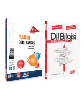 Hız ve Renk TYT Tarih ve AKM Dil Bilgisi Soru Bankası Seti 2 Kitap