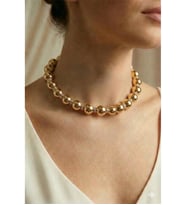 TAŞLI DÜZ TOP CHOKER KOLYE