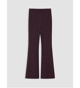 LCW Comfort Bordo Beli Lastikli İspanyol Paça Kadın Pantolon