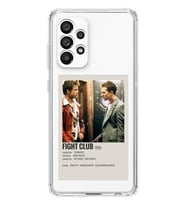 Samsung Galaxy A73 Uyumlu Fight Club Minimalist Poster Desenli Şeffaf Telefon Kılıfı