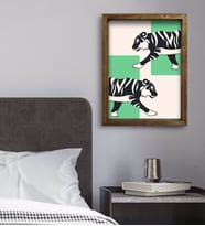BK Gift Yatak Odası Konseptli Doğal Masif Ahşap Çerçeveli Tablo 45x65cm-113