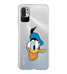 Xiaomi Redmi Note 10 5G Uyumlu Kapak Donald Duck Tasarımlı Şeffaf Silikon Kılıf