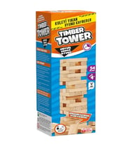 Timber Tower Denge Jenga 54 Parça Ahşap Denge Kule Oyunu