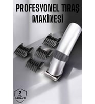 4 Taraklı Taşınabilir Profesyonel Saç ve Sakal Kesme Tıraş Makinesi