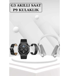 Mey İthalat® Yeni Nesil Sesli Görüşme Akıllı Saat Çoklu Şarj Girişli Bluetooth Kulaklık Nabız Ölçer