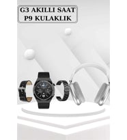 Mey İthalat® Yeni Nesil Sesli Görüşme Akıllı Saat Çoklu Şarj Girişli Bluetooth Kulaklık Nabız Ölçer
