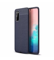 Samsung Galaxy S20 Kılıf Esnek Pu-Deri Leather-Pu Serisi Protected Case (Lacivert)