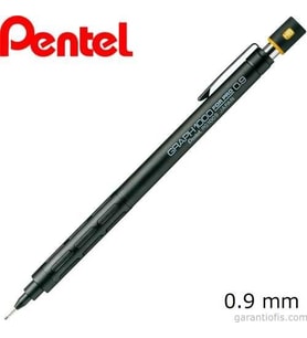Pentel 0,7mm Graph PG1009 Mat Siyah Profesyonel Versatil Kalem