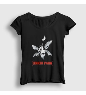 Presmono Kadın Siyah Hybrid Theory Linkin Park T-Shirt 97548tt