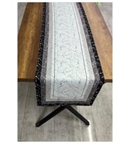 Siyah Desenli Runner 40 X 140