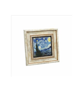 Yıldızlı Gece (Vincent Van Gogh, 1889) Baskılı Taş Tablo 20x20
