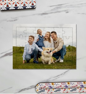 Kişiye Özel Fotoğraf Baskılı Ayaklı Puzzle Yapboz - 24 Parça (21x15cm)